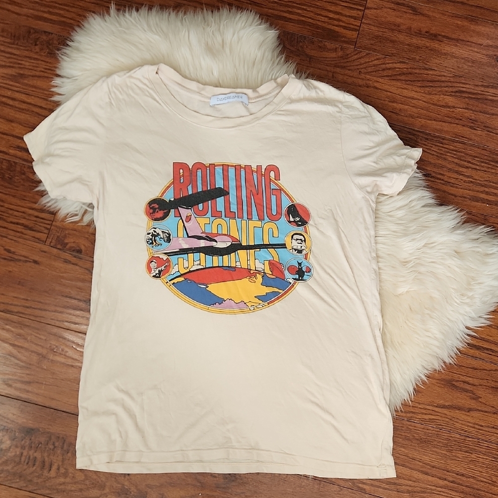 Daydreamer For Free People Rolling Stones Graphic Crewneck Shirt